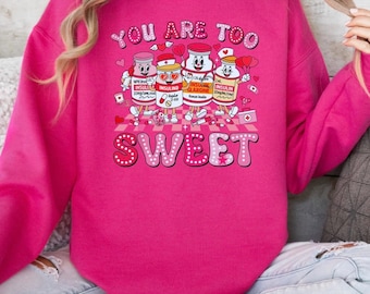 Valentine’s Day Nurse sweatshirt, Valentine’s Day nurse shirt, Nurse sweatshirt, ER nurse sweatshirt, Valentine’s Day gift for nurses 1800