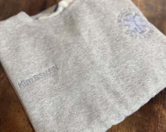 ER Nurse sweatshirt, Custom Embroidered nurse sweatshirt, emergency department sweatshirt, er nurse shirts