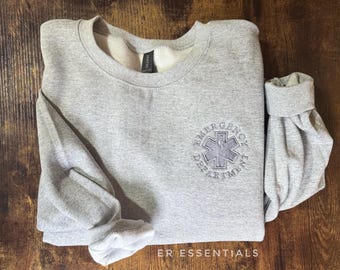 ER Nurse sweatshirt, Embroidered emergency room nurse sweatshirt, emergency department sweatshirt, emergency department jacket