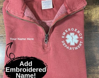 Emergency Department Sweatshirt, ER Nurse Sweatshirt, Custom Emergency Room Jackets, er shirts