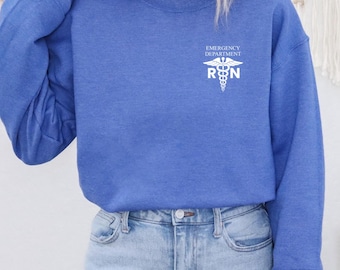 ER Nurse Sweatshirt, Emergency Department, Emergency Room Shirt