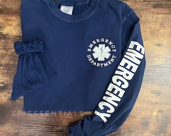 Emergency Department Long Sleeve Shirt - ER Nurse Comfort Colors