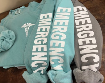 Emergency Department Sweatshirt, emergency room sweatshirt, er nurse sweatshirt, custom nurse sweatshirt