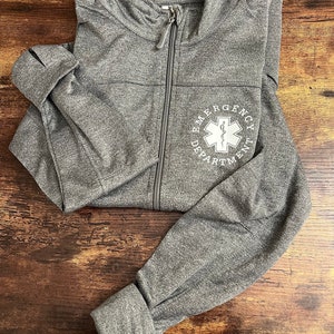Emergency Department Jacket, ER Jacket, Emergency Nurse, ER nurse jacket, emergency room sweatshirt, EXP60PAZ