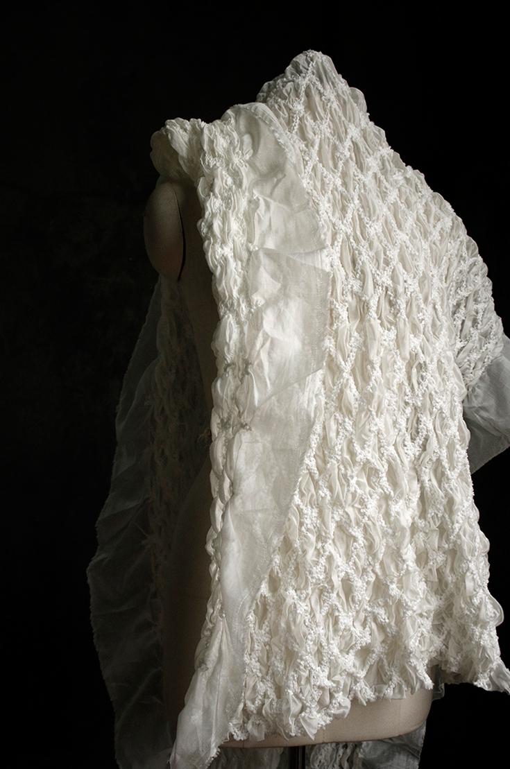 Polyester Fabric Ripped Beige Seersucker Fabric, Ripped Knit Fabric,soft Knitted Fabric ...