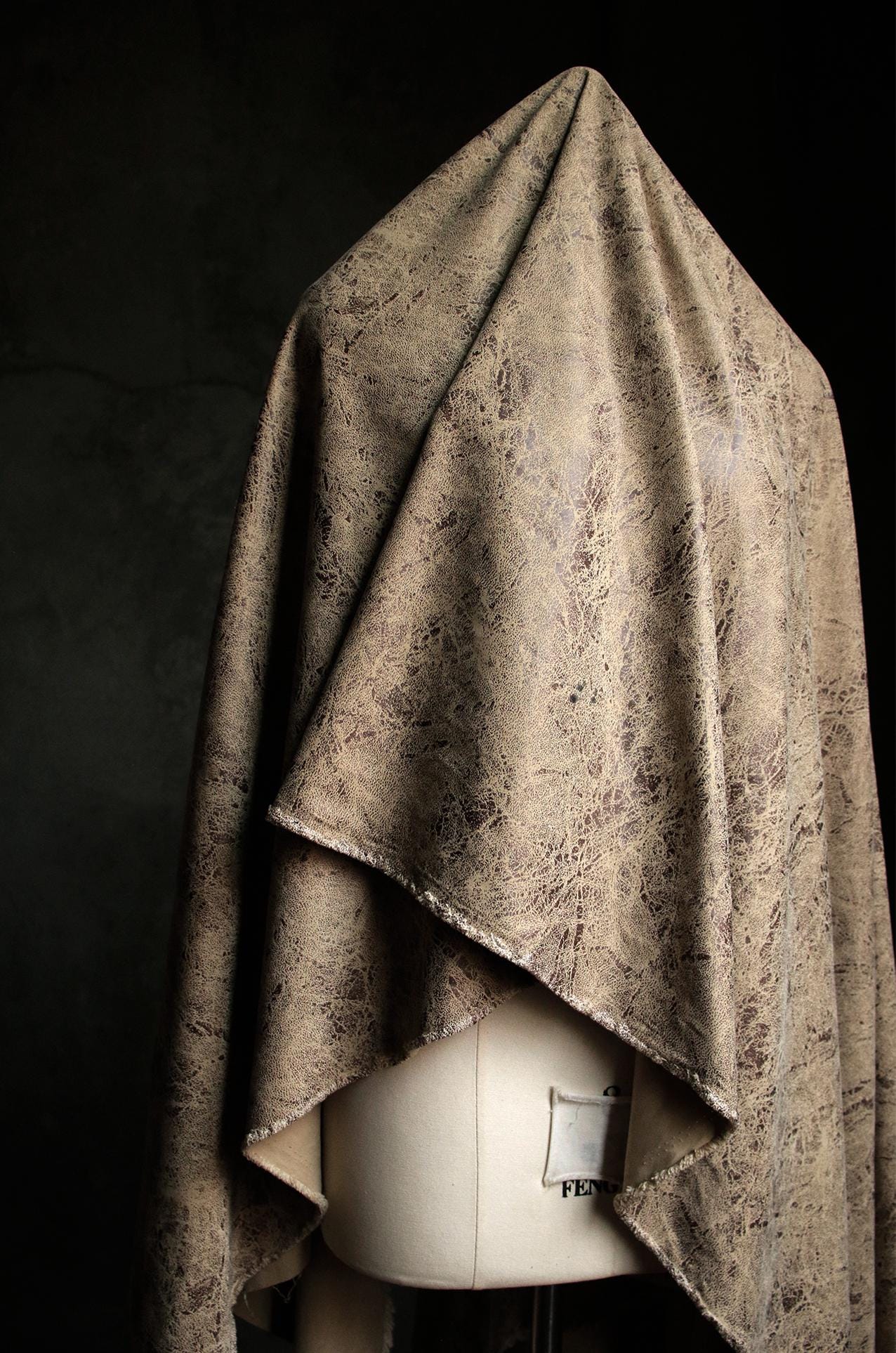 Polyester Fabric Ripped Brown Fabric, Ripped Knit Fabric by the Yard, Soft Knitted Fabric ...