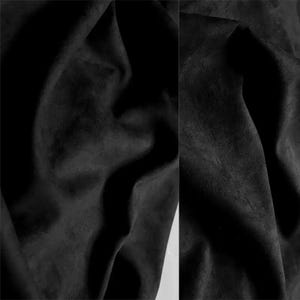 Black Fabric, Suede Fabric, Soft Fabric, Brushed Fabric, Matte Fabric, Polyester Fabric, Thick Fabric, High-Grade Fabric, By The Meter, A189