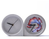 bedroom cement concrete clock molds DIY Office decoration silicone concrete craft mold