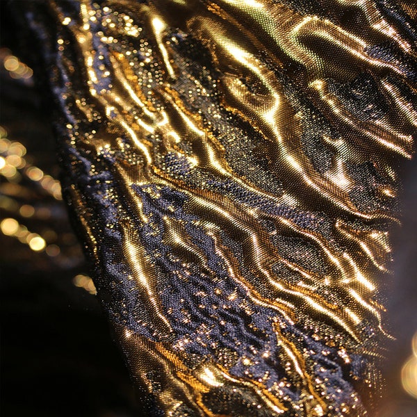 Metallic glitter stof, paars goud glanzende stof, dubbelzijdige jacquard stof, haute couture stof, designer stof, per meter, A34