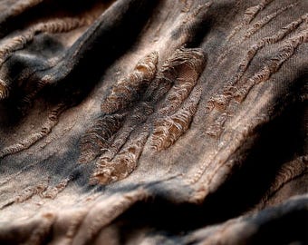 Brown Knitted Fabric, Ripped Knit Fabric By The Yard, Soft Knitted Fabric, Popular Fabric, Polyester Cotton Fabric, Designer Fabric, A272