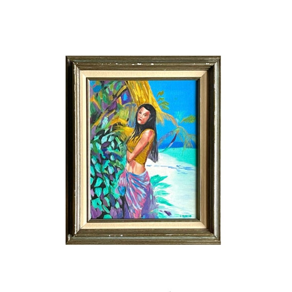 Original Painting Polynesian/Hawaiian Islands Framed Signed