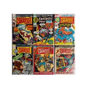 Marvel’s Greatest Comics 6 Book Lot Bronze Age#23,30,32-34,38 1969-72