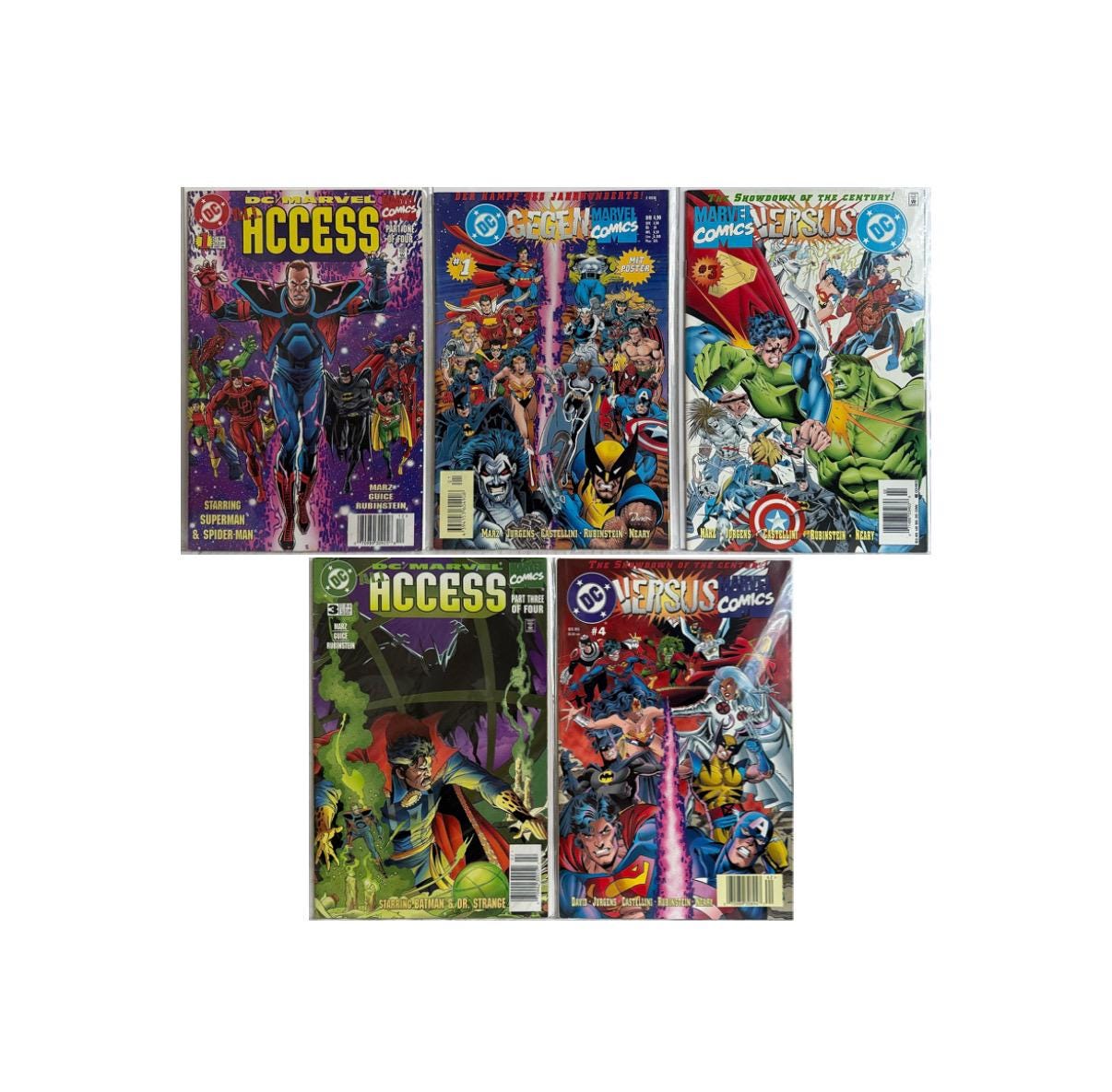 Marvel DC Comics Access/versus Lot of 5 Books 1996 - Etsy
