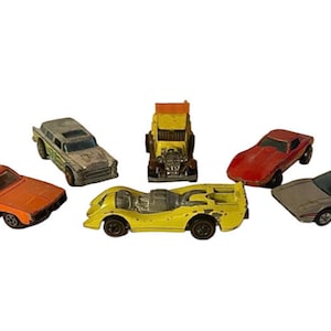 Vintage Diecast Cars Hot Wheels Ertl 1970’s 1980’s Lot Of 6 Cars