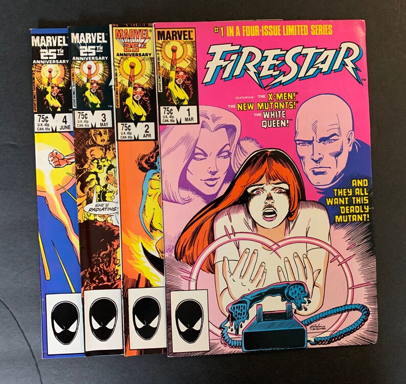 Marvel Comics Firestar Limited Series 14 1985 Etsy