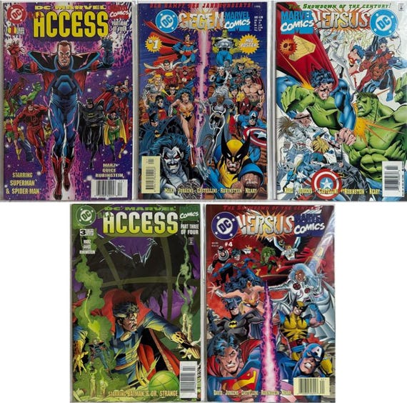 Marvel DC Comics Access/versus Lot of 5 Books 1996 - Etsy