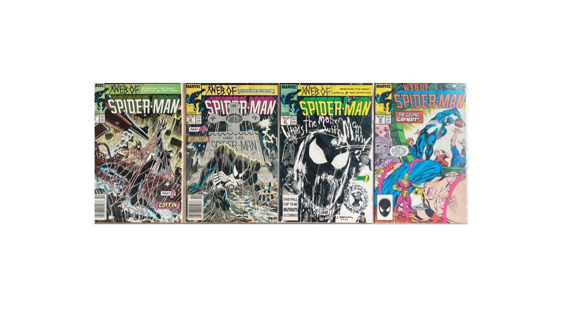 Marvel Comics Web Of Spider-Man Lot Of 4 Books #31-34 1987