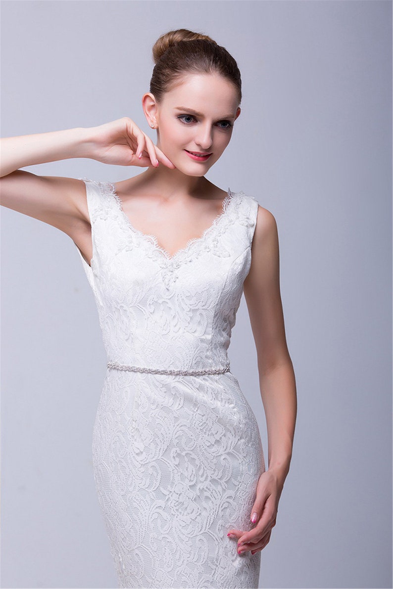 Luxury Bride Waist Belt Elegant Crystal Rhinestone Wedding Dress Waist Belt Wedding Accessories Wedding Sash Bridesmaid Belt