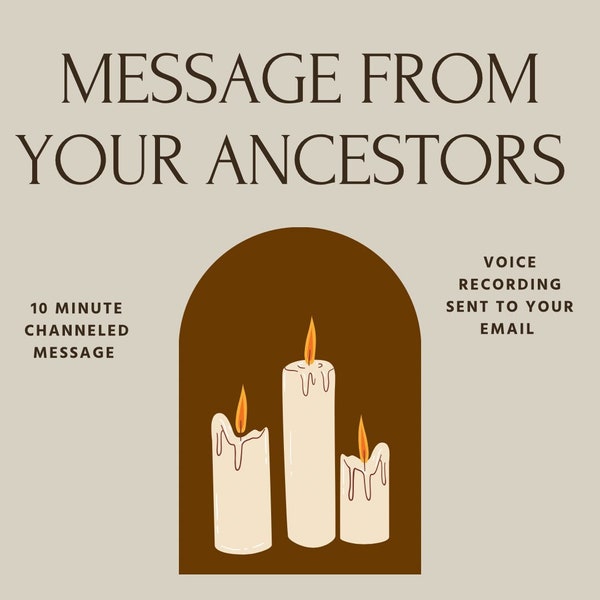 Message from your Ancestors - 10 minute reading - Ancestor Guidance - Nola High Priestess