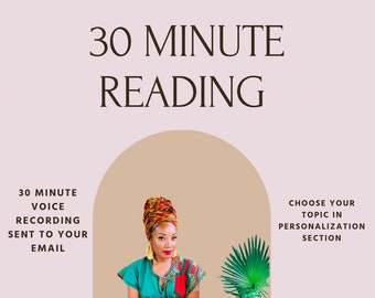 30 minute Spiritual Reading - choose your topic - psychic medium - Nola High priestess