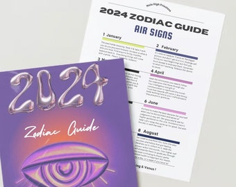 2024 Zodiac Guide - Digital Guide - Nola High Priestess - instant download