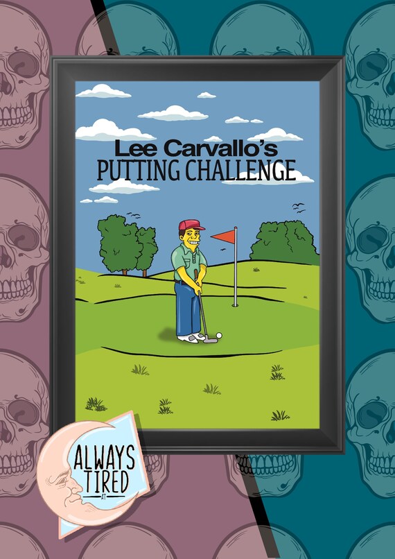 Lee Carvallos Putting Challenge Simpsons Wall Print Etsy
