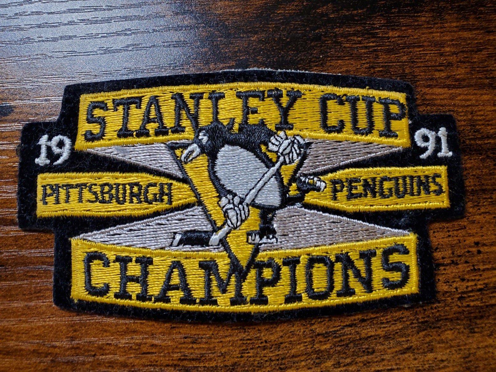 1992 NHL Stanley Cup Final Patch Championship Wales