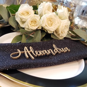 marque-place pour prénom, marque-place en acrylique, marque-places pour mariage, marque-place pour mariage personnalisé en bois acrylique pour nom de lieu personnalisé [401]