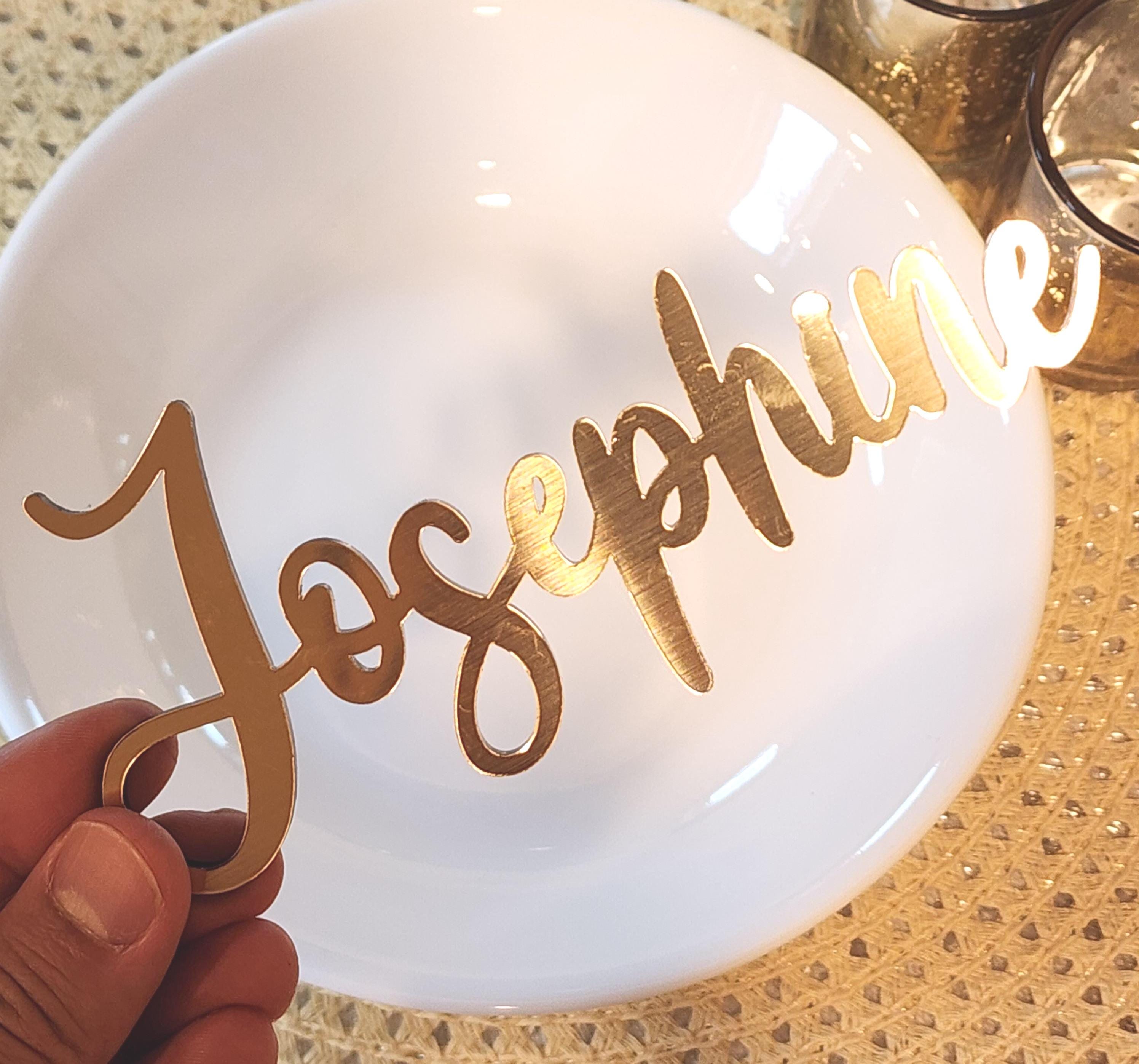 Personalized Name Tags for Events, Acrylic Wood Place Cards, Custom ...