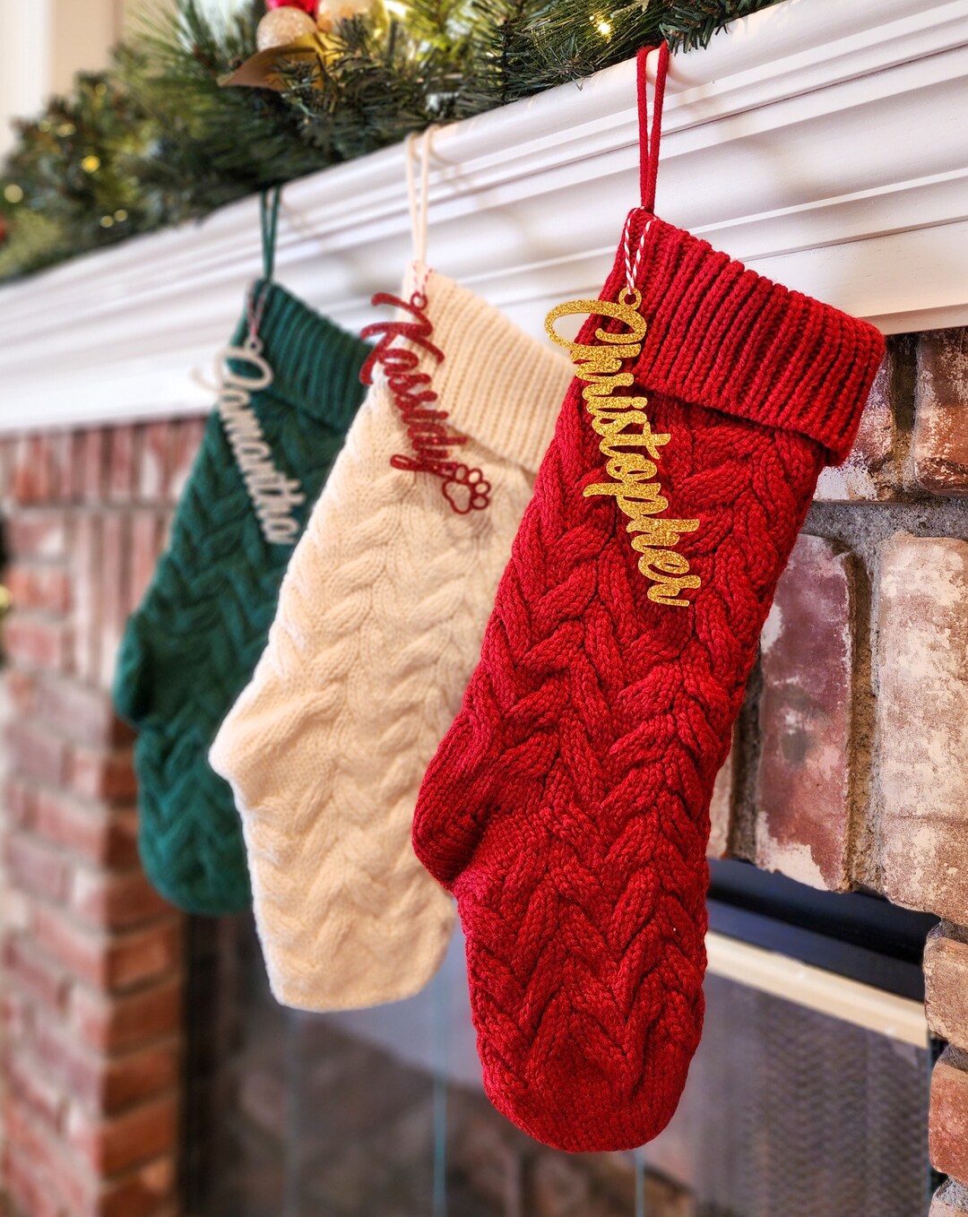 Stocking Name Tags, Stocking Name Tag, Stocking Tags, Stocking Tag ...