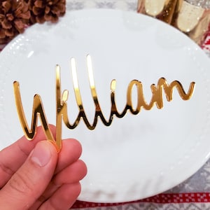 cartões de lugar de casamento personalizados, cartões de lugar de casamento de acrílico, nomes personalizados cortados a laser, cartões de lugar de espelho dourado, cartões de lugar de madeira [309]