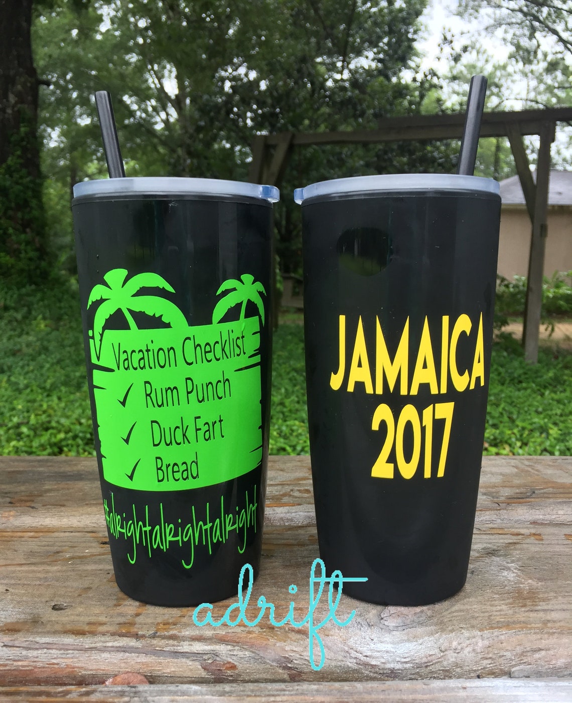 Personalized Jamaica tumbler / FAMILY VACATION tumblers with Etsy