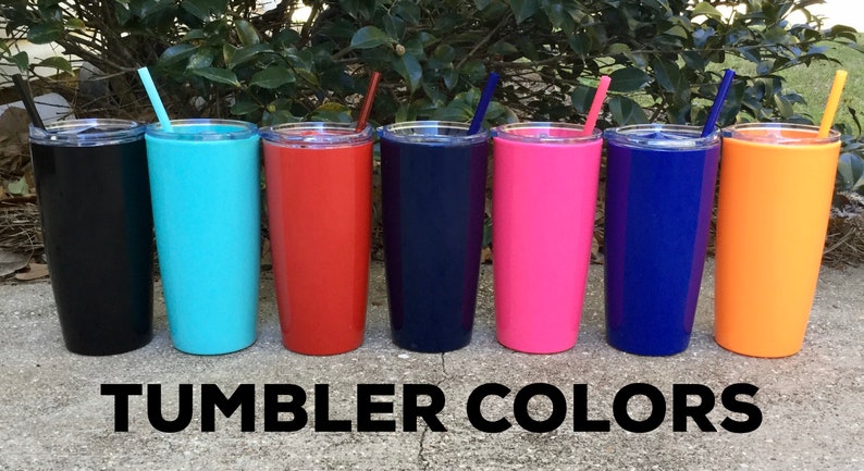 Custom tumbler with lid /& straw Personalized name coffee mug tumbler Monogram Tumbler Insulated tumbler with name Personalized gift