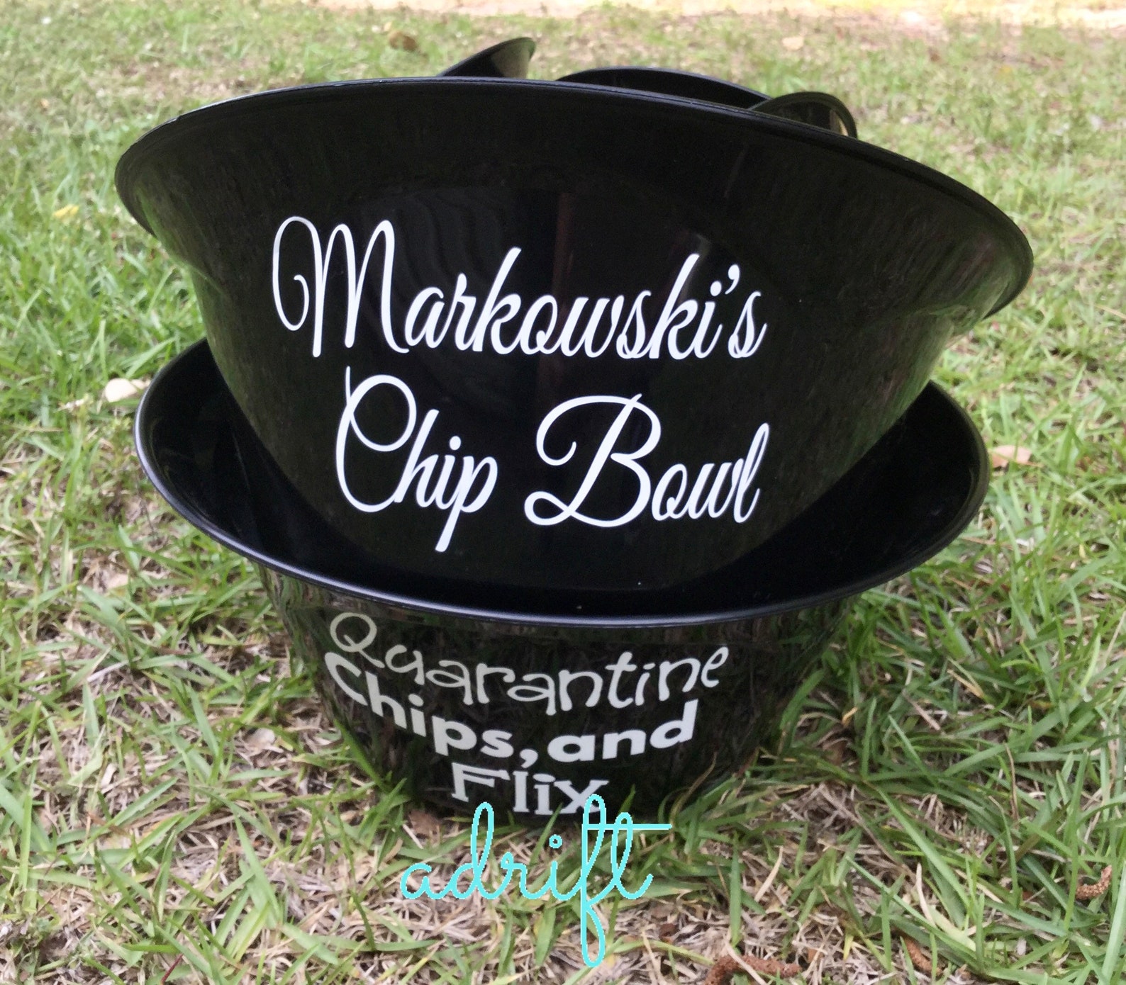 Personalized Popcorn Bowl Set / Personalized Gift / Etsy
