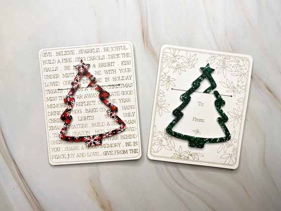クリスマスツリーブックマーク、本好きの方へのギフト