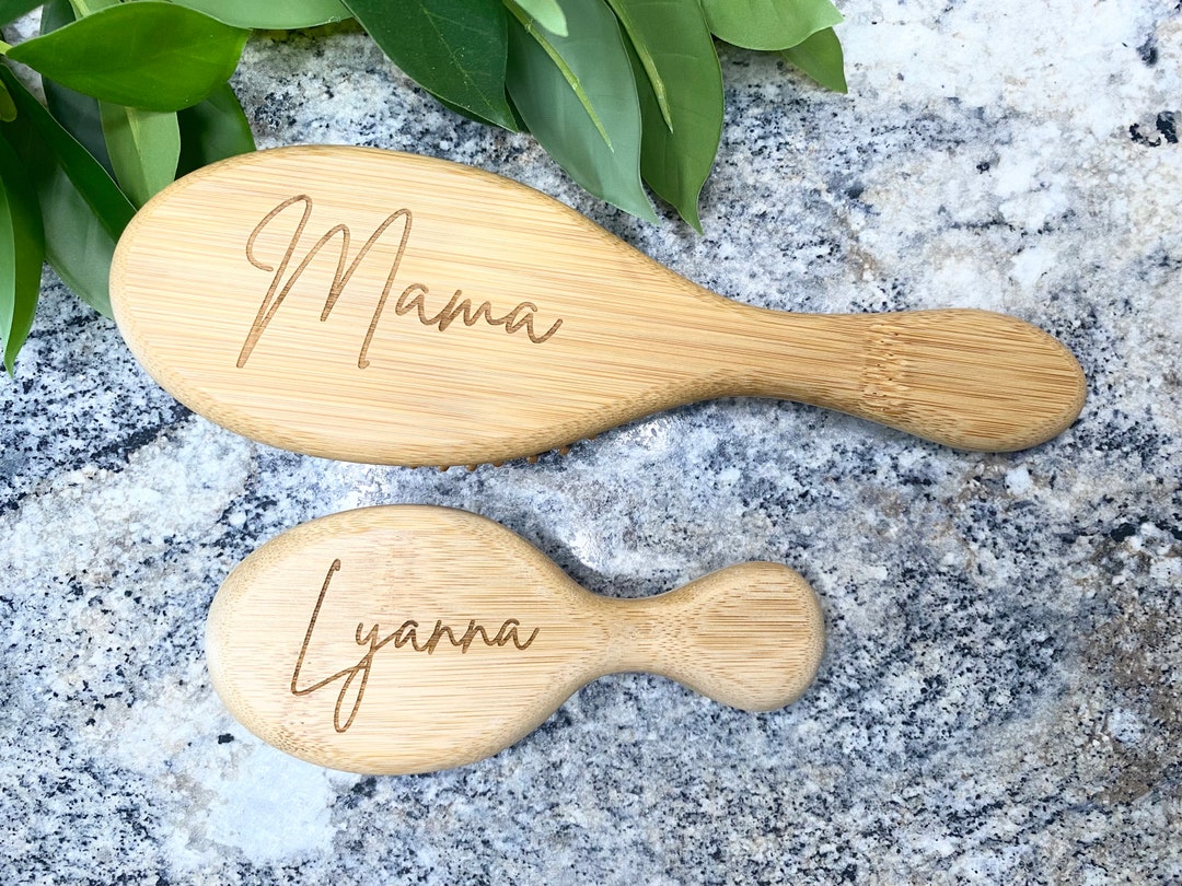 Natural Bamboo Hair Brush, Combs for Hair, Personalized Hair Brush Etsy