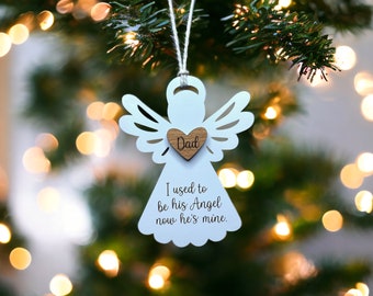 Customized angel memorial ornament, Christmas gift