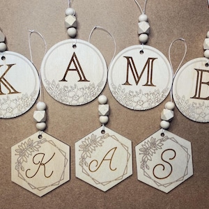 Charms de letras para coche, Charms de coche con inicial de nombre, Accesorios de coche, Charm de espejo retrovisor