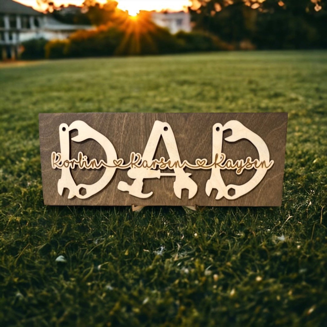 Father’s Day Gift, Custom Dad Sign, Dad Tool Sign, - Etsy