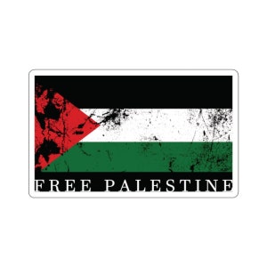 Free Palestine Kiss-Cut Sticker, Save Children Sticker, Gaza Human Rights Sticker, Gaza Ceasefire Sticker, Peace In The Middle East Sticker