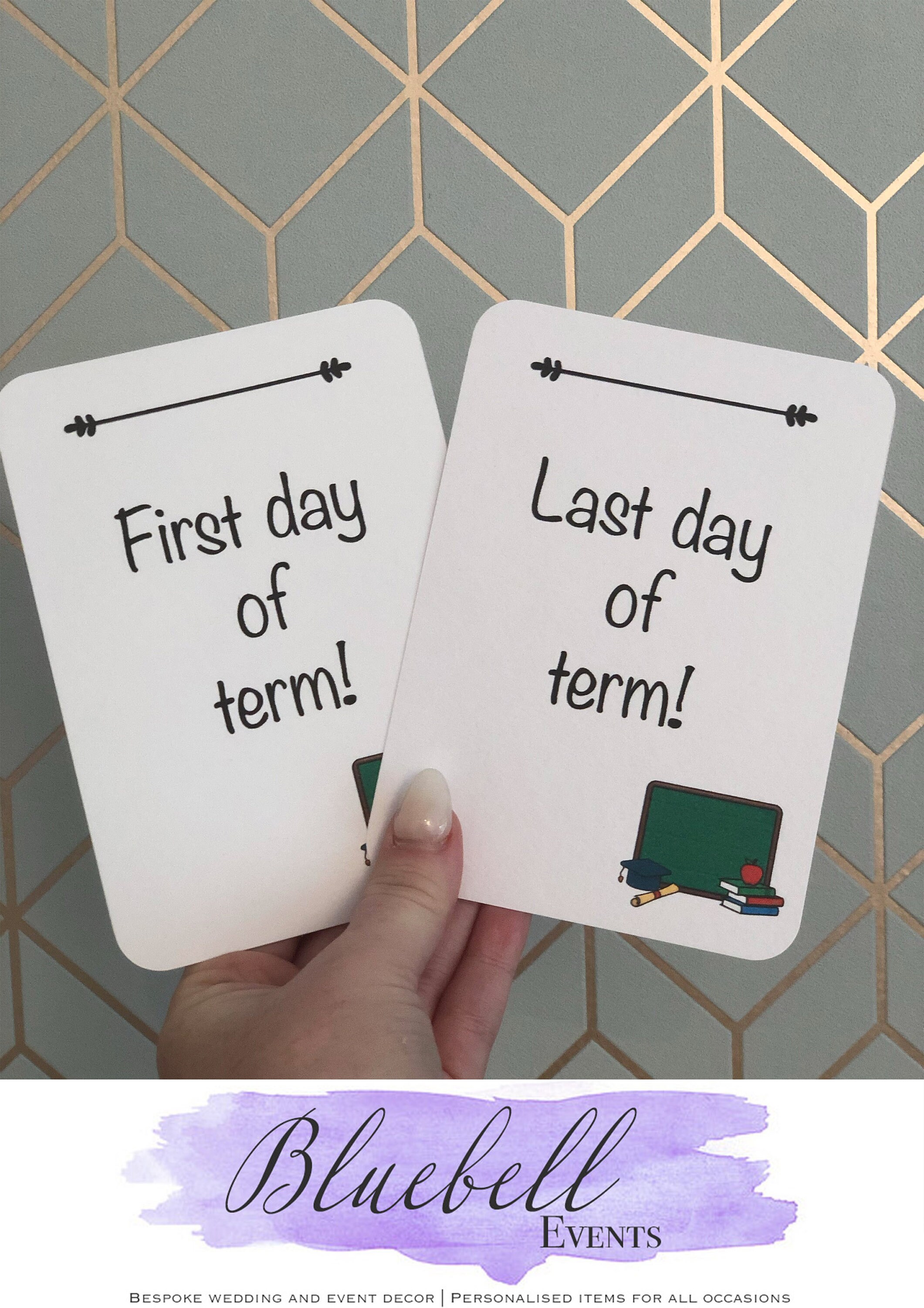 Teacher Photo Prop Cards Etsy UK