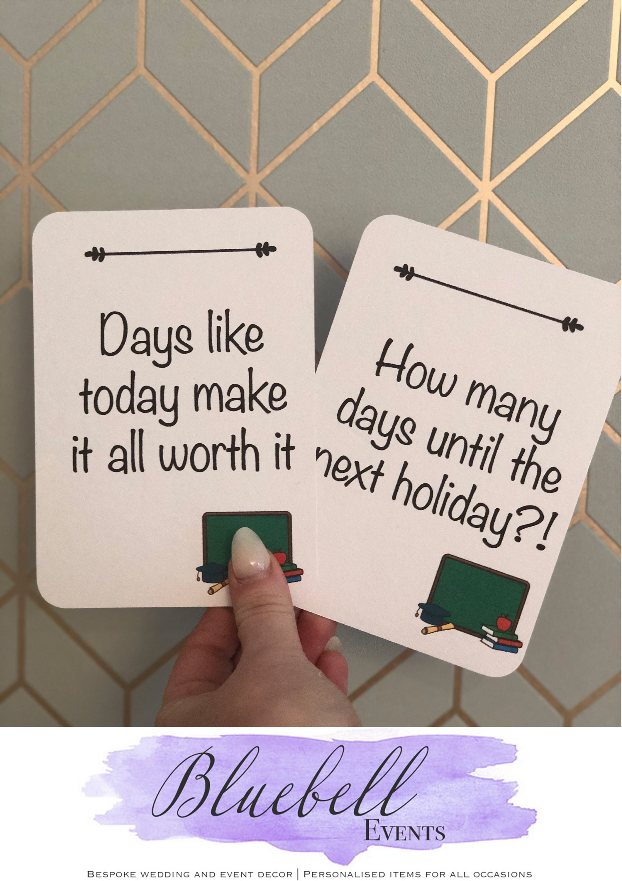 Teacher Photo Prop Cards Etsy UK