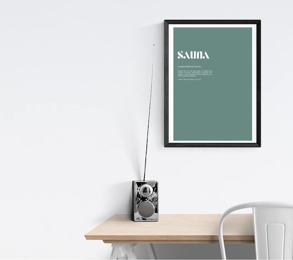 SAUNA Definition Digital Download Print Etsy España