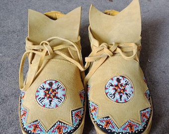Minnetonka Deerskin Beadeu Moccasins - Etsy