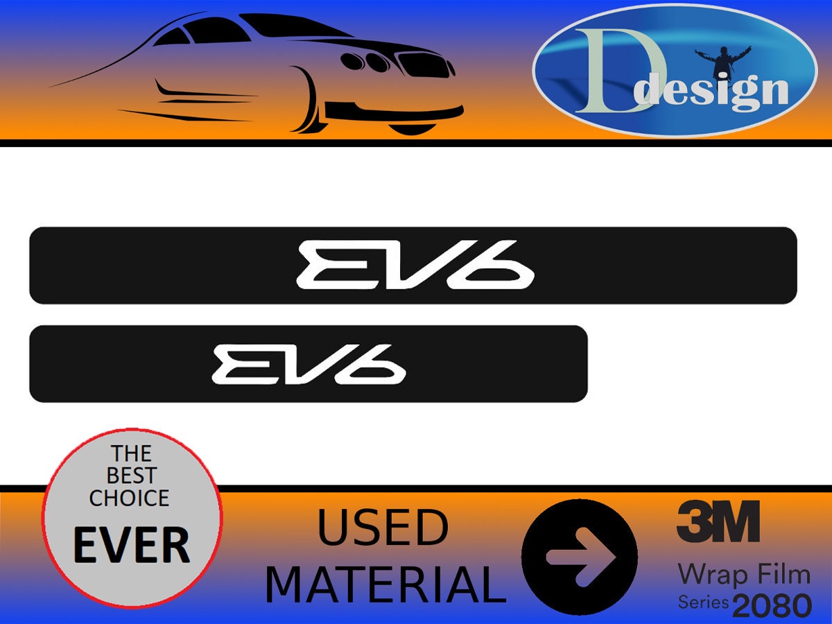 Kia EV6 Hochwertige Kohlefaser Einstiegsleisten Schutz Vinyl