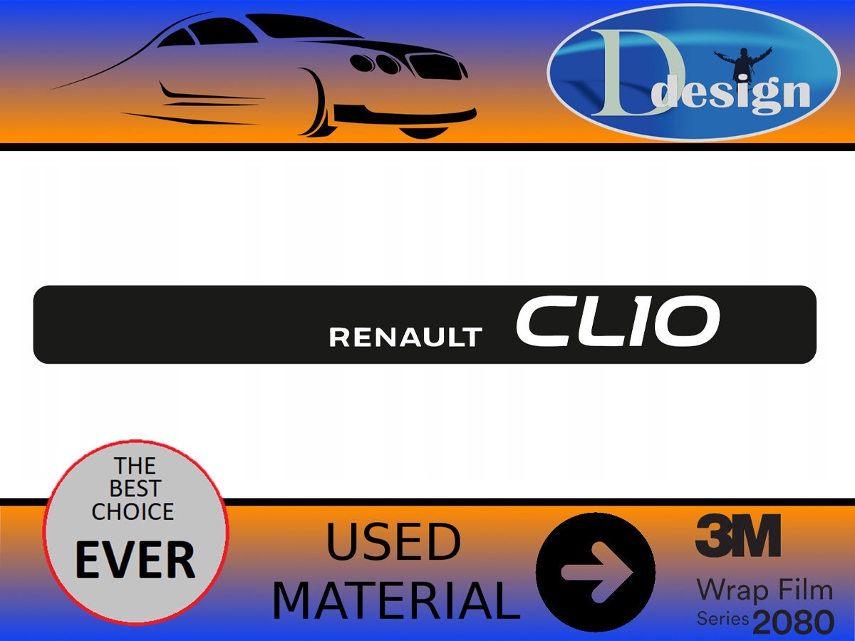 Autocollant Sticker Renault Clio 16S 16V Carburants Sans Plomb 95 98 Porte  - STICK-IN
