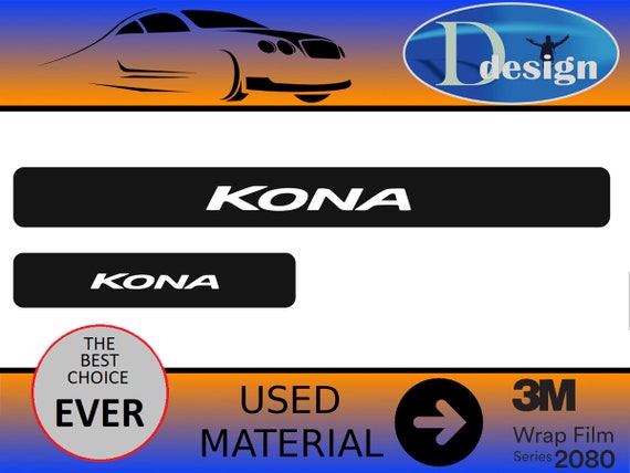 Hyundai Kona Hochwertige Kohlefaser Einstiegsleisten Schutz Vinyl Aufkleber  - .de