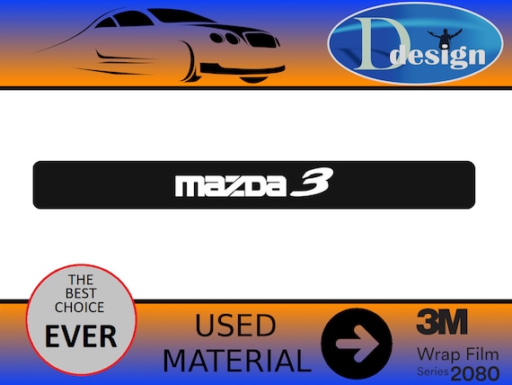 Mazda 3 Hochwertige Kohlefaser Einstiegsleisten Schutz Vinyl