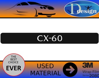 Mazda CX-60 autocollants en vinyle de protection de seuil de porte en Fiber de carbone de haute qualité