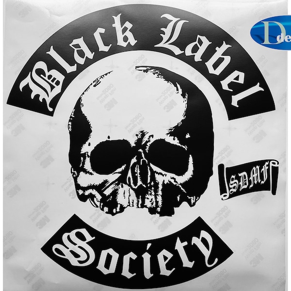 Black Label Society High quality wrap film Sticker